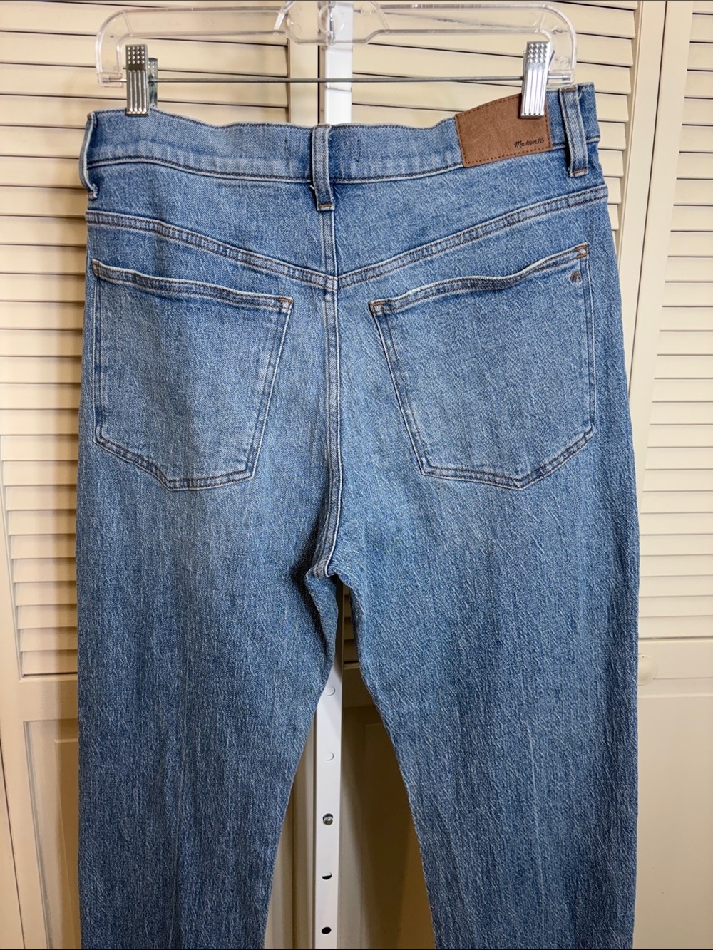 Madewell The '90s Straight Blue Rondell Wash Comfort Stretch Jean Size 30 - Picture 12 of 16